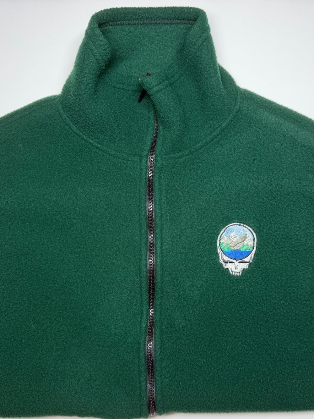 Colorado Timberline Dark Green Fleece Vest – Men’s M – Steal Your Face Patch